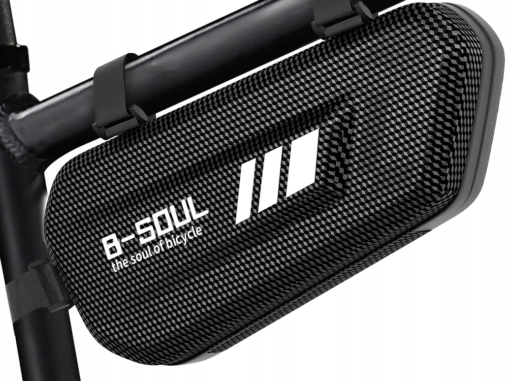 SAKWA ROWEROWA POD RAMĘ TORBA NA ROWER MOTOCYKL WODOODPORNA MOCNA SZTYWNA Materiał dominujący poliester