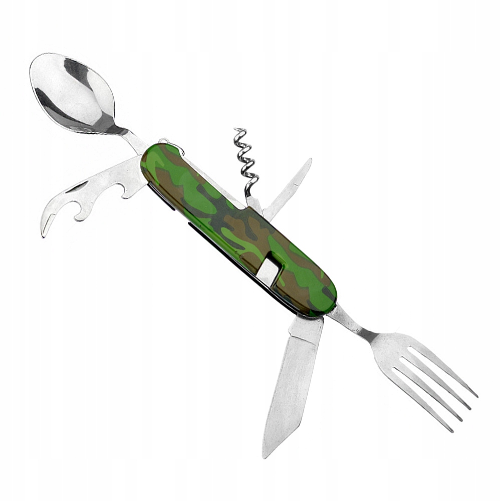 

Niezbędnik Turystyczny 6W1 Sztućce Korkociąg Moro