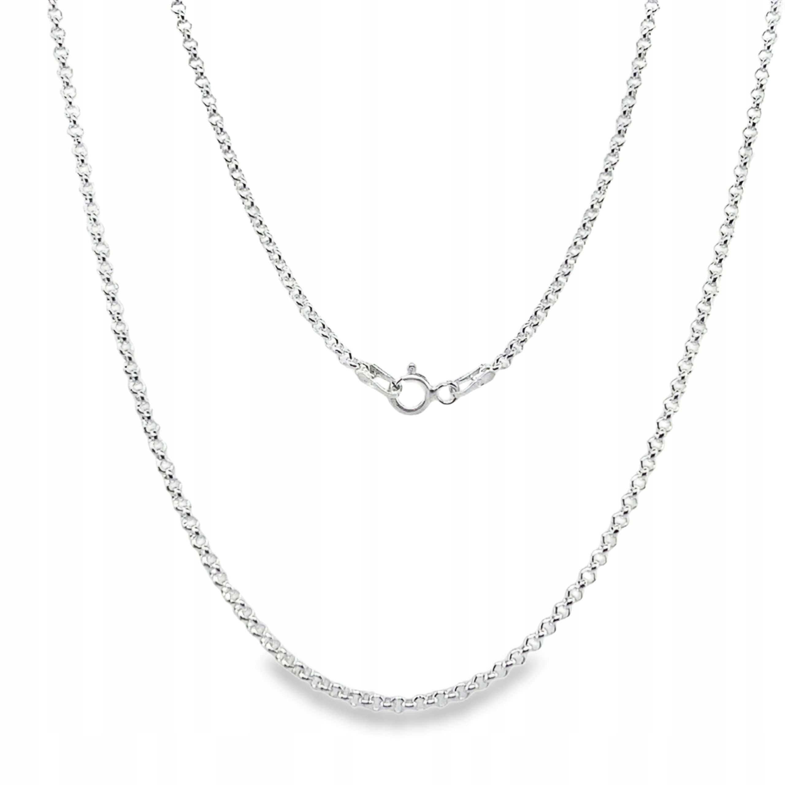 Stříbrný řetízek Simple 50 cm Stříbro 925 Dámský těžký rolovaný ankr