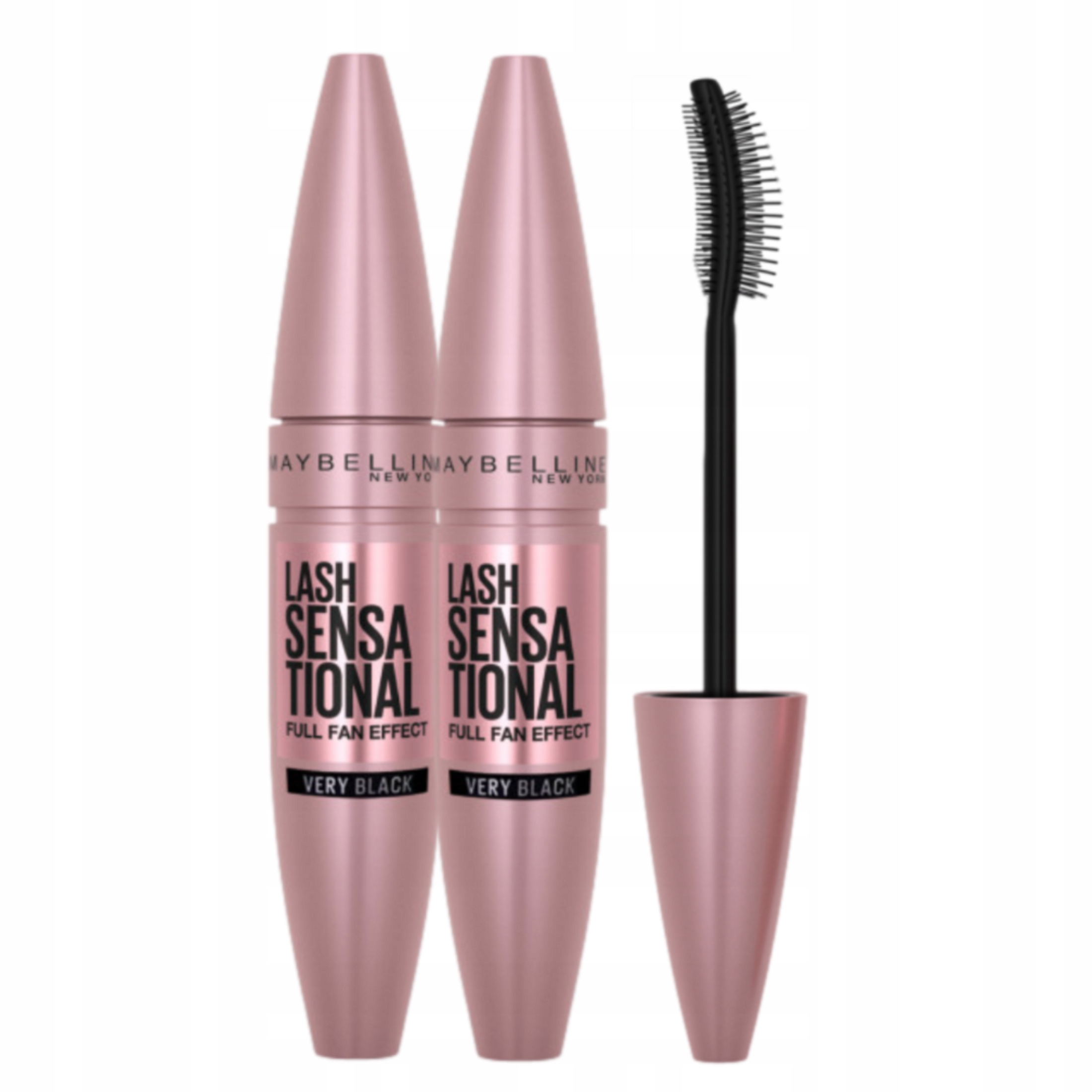 Zestaw 2x Maybelline Lash Sensational Tusz do Rzęs Większa Objętość Czarny