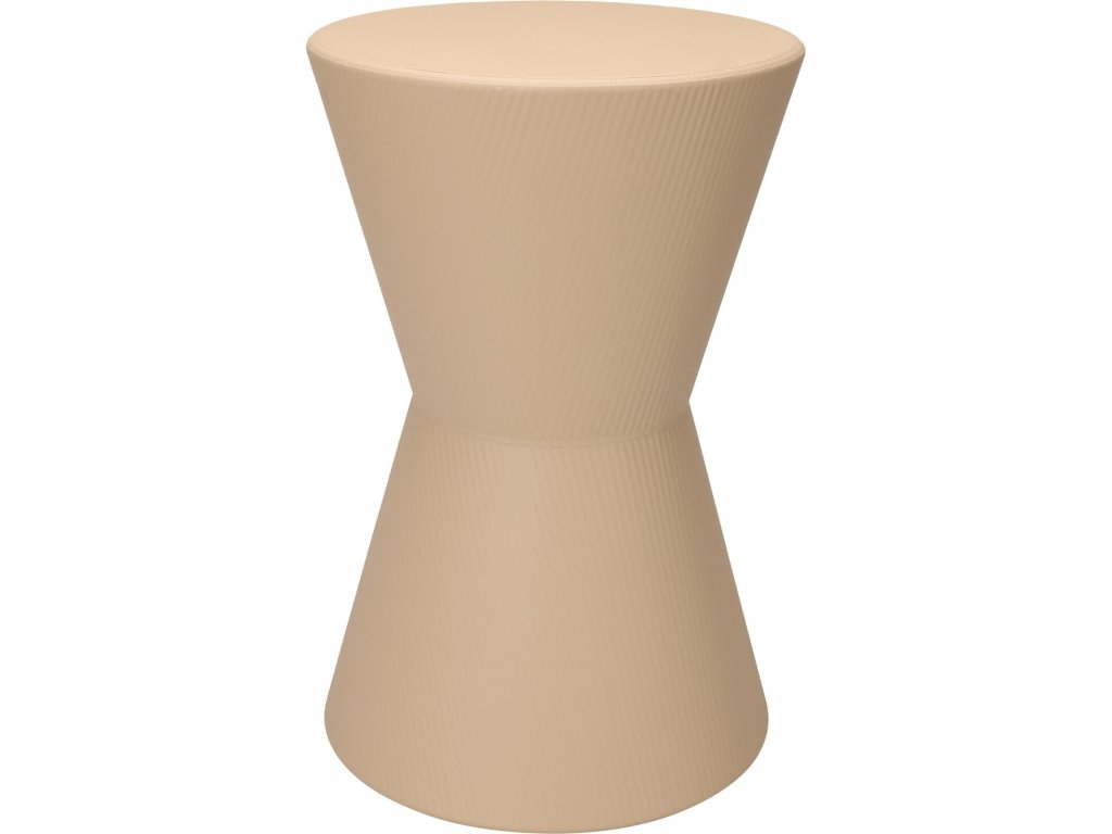 Boční stolek k pohovce typu totem Tome, žlutý, Ø 29 x 45 cm