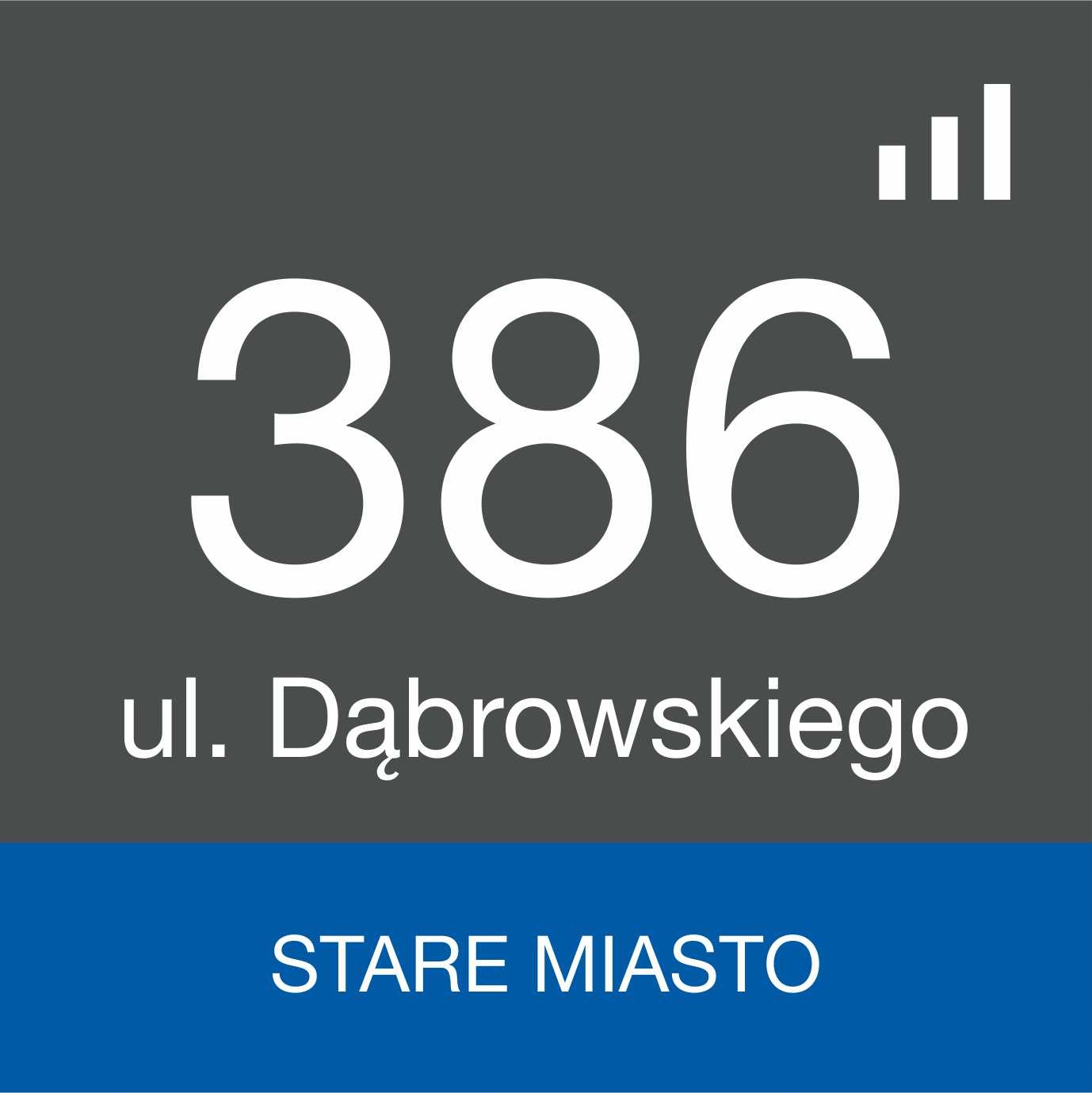 

Tabliczka Tablica adresowa z numerem domu Poznań