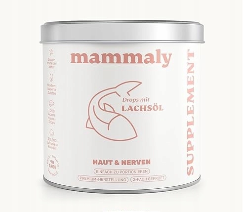 Mammaly Lachsöl Kapky Pro Psa 340G Omega 3 Kůže A Srst