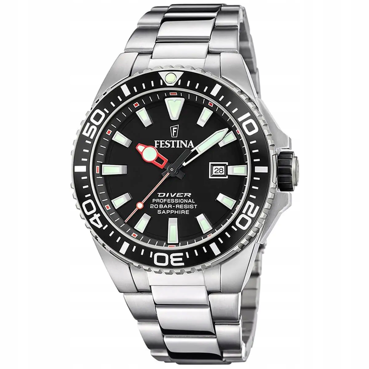 Pánské hodinky Festina 20663/3 s černým ciferníkem The Originals Diver Profesio