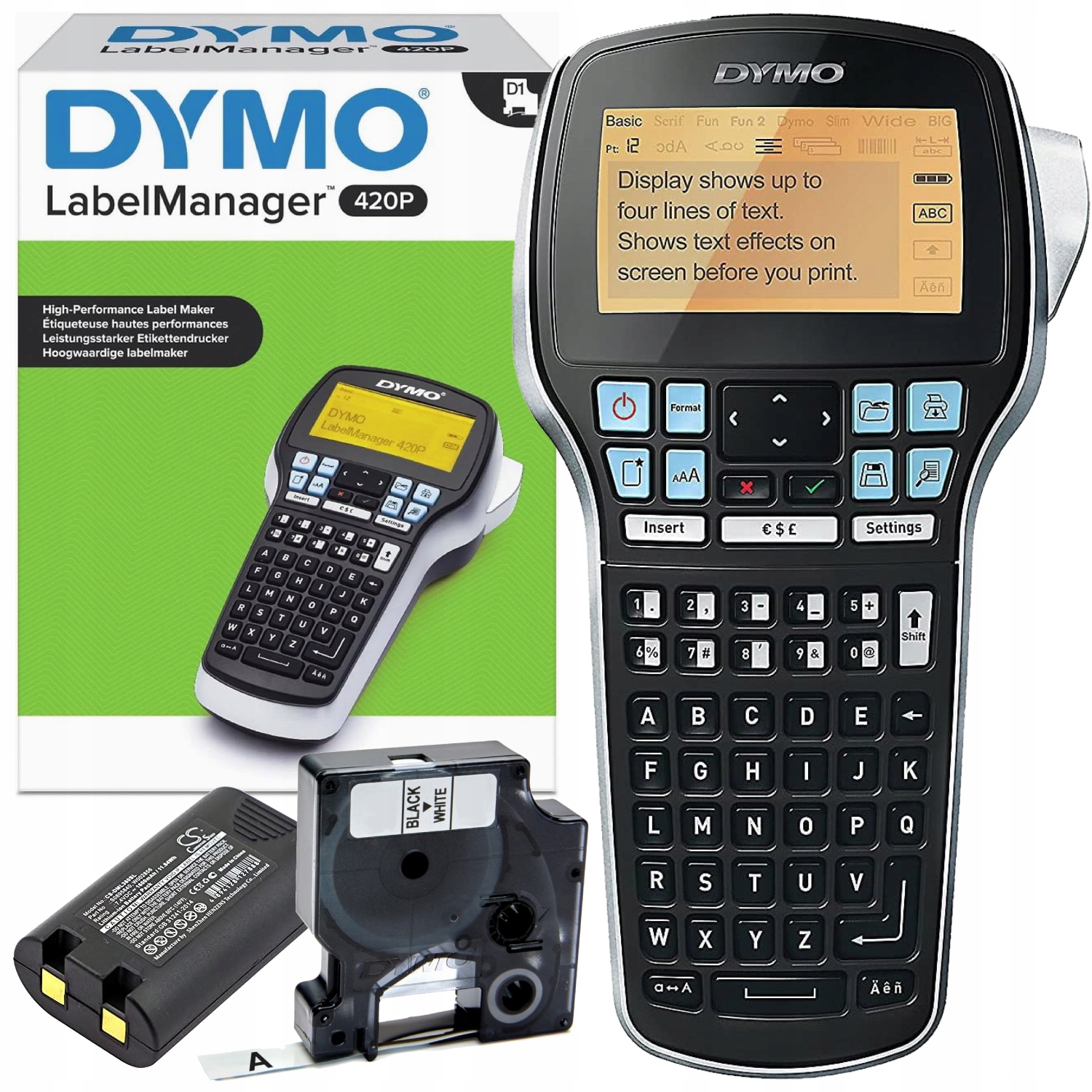 Tlačiareň Dymo LabelManager LM 420P D1 45803 bezdrôtová tlač do 18 mm Usb