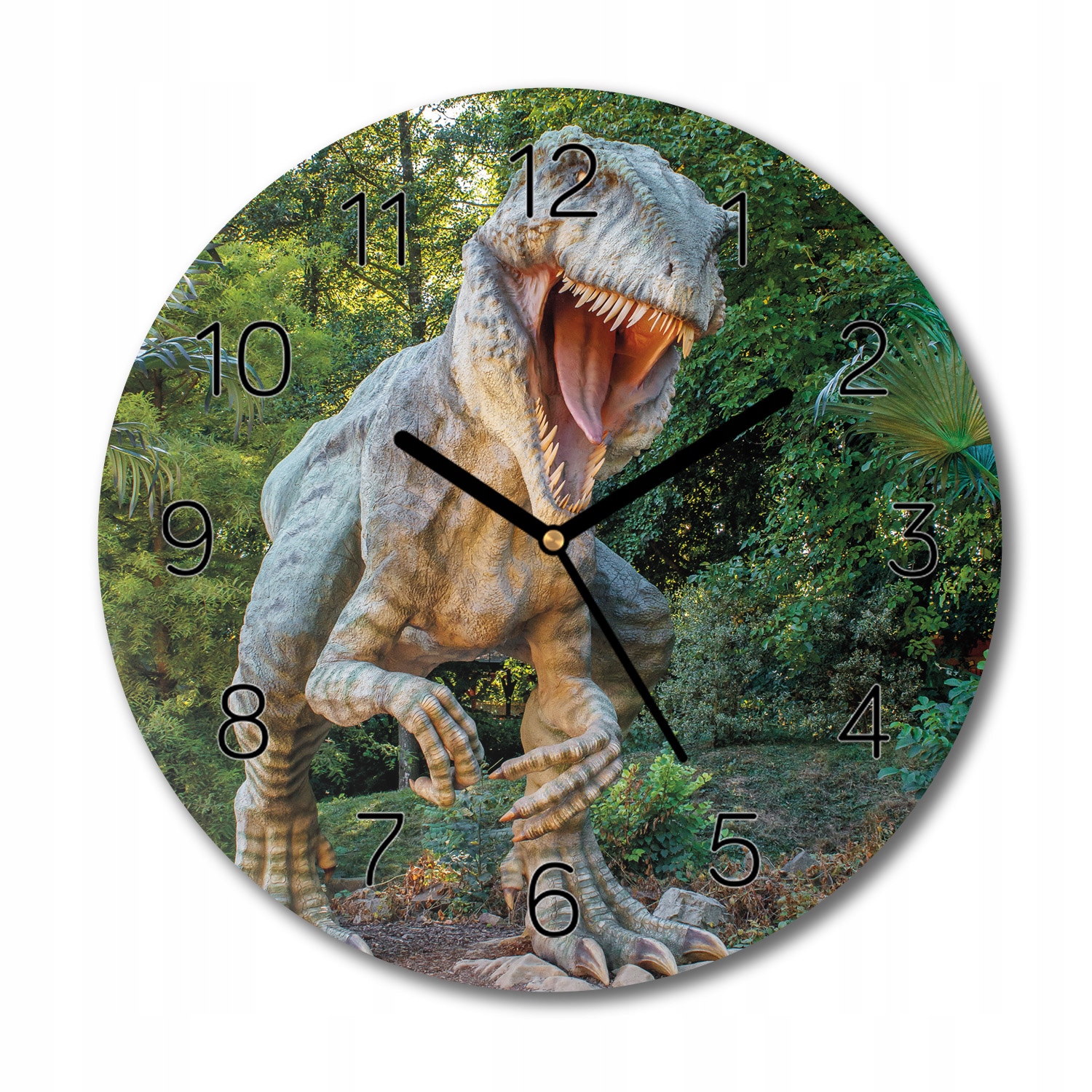 

foto-zegar Dinozaur T-rex las okrąg fi 30 z foto