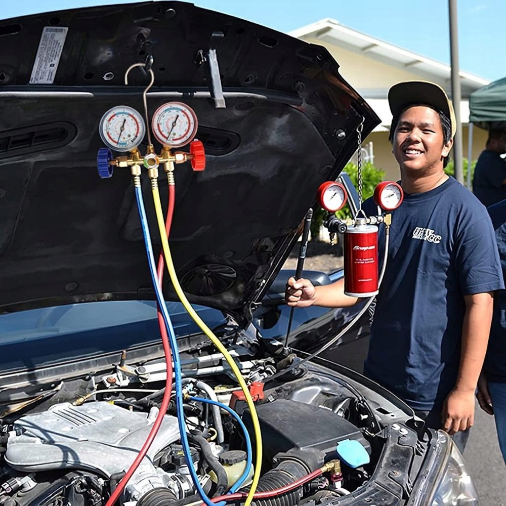 TESTER SZCZELNOŚCI NAPEŁNIANIE KLIMATYZACJI ZEGARY R12 R22 R404A R134A Marka bez marki