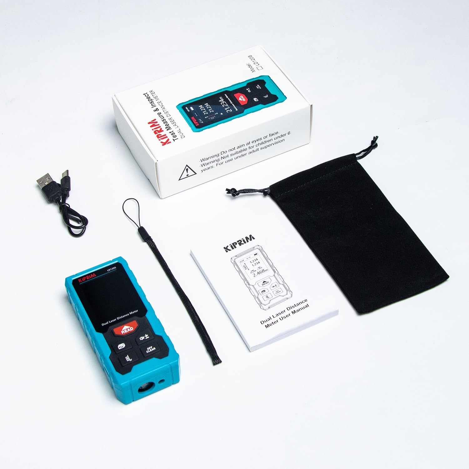 KIPRIM LD120S Laserowy Dalmierz 120m Elektroniczna Poziomica — miniatura 9