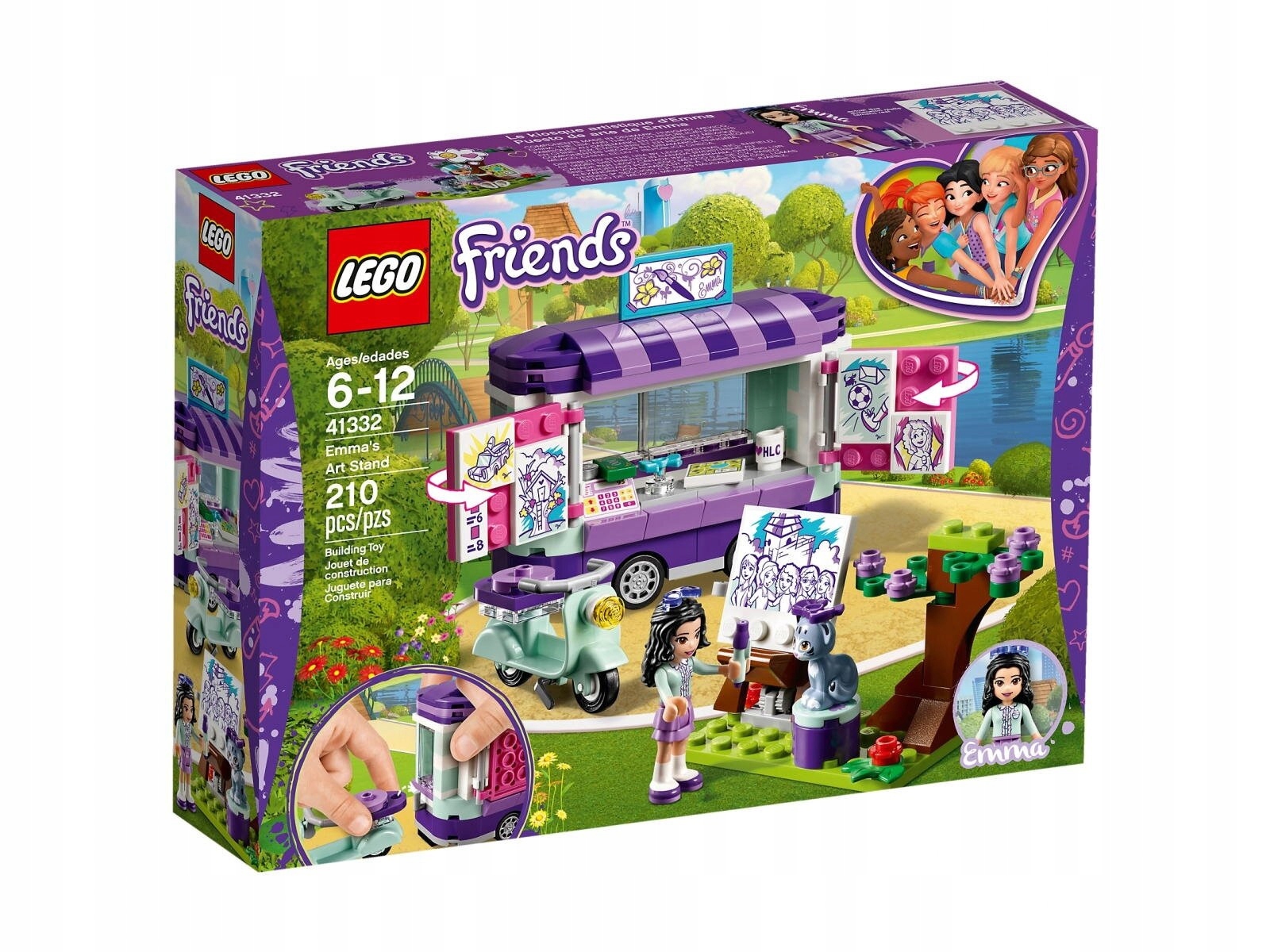 Lego Friends 41332 Stánek s kresbami Emmy Nové