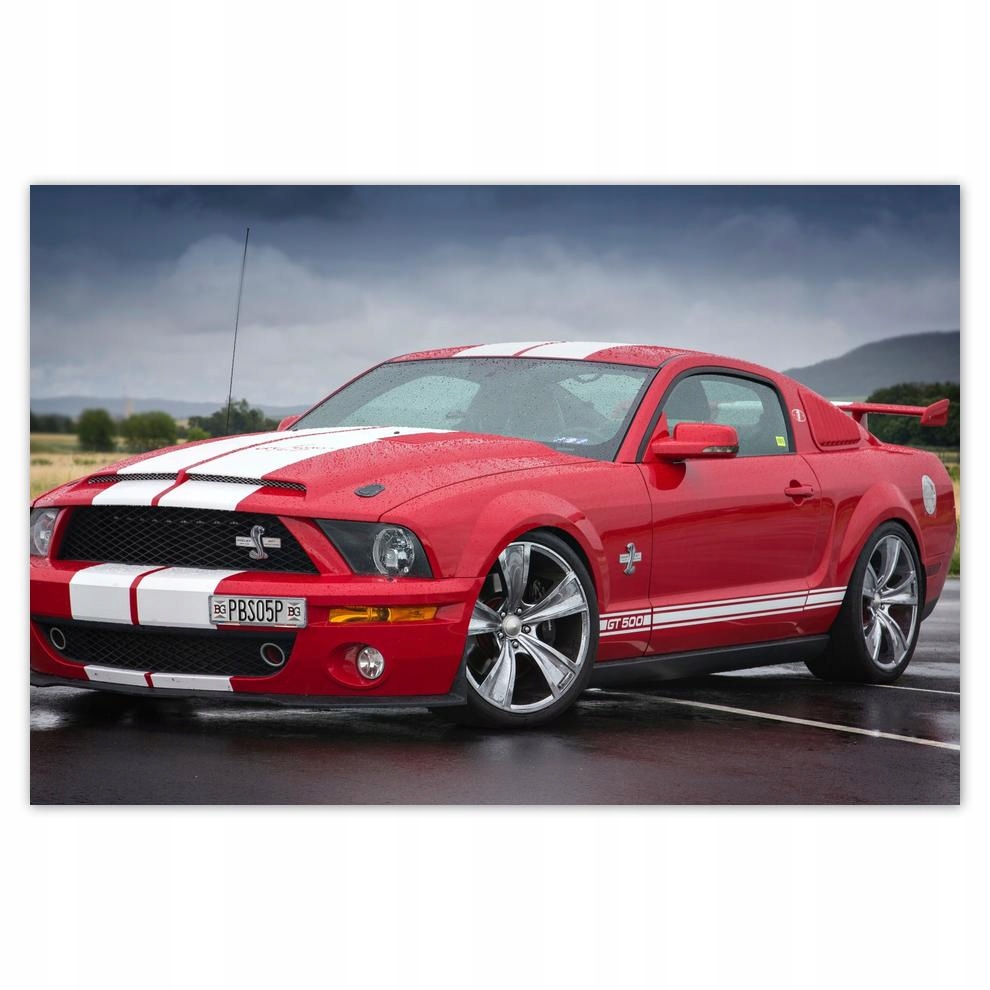 

Plakaty 60x40 Czerwony Ford Mustang Usa