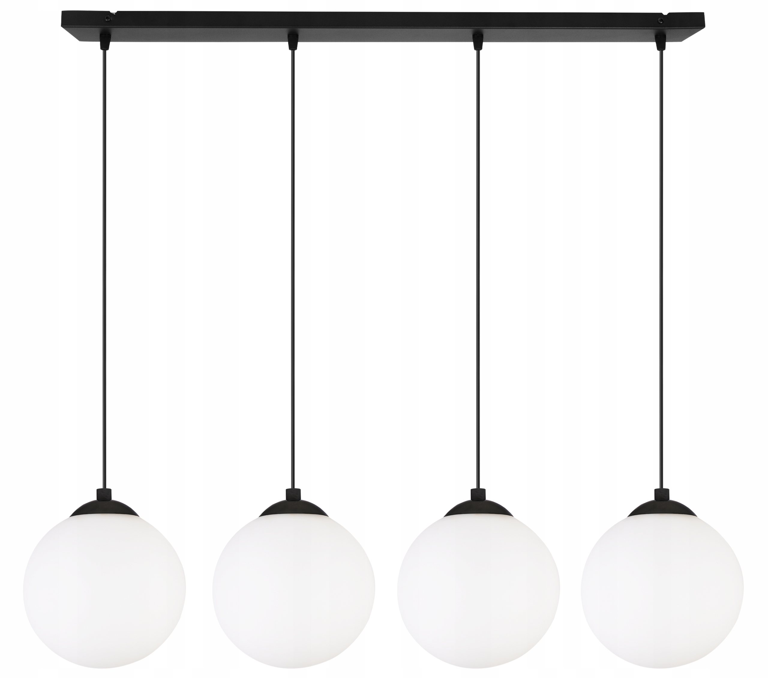 

Lampa Wisząca Sufitowa Listwa Kula Czarny Led 15cm