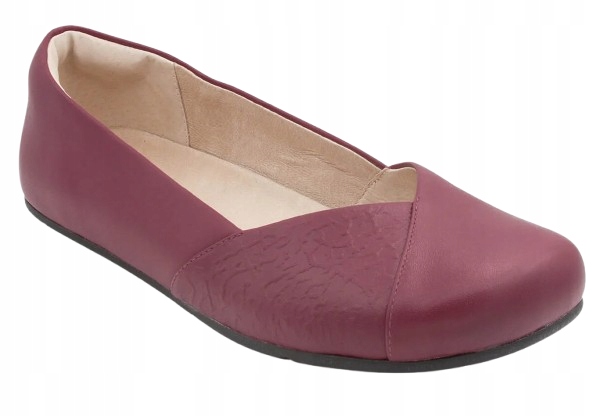 Xero Shoes Dámské Kožené Baleríny Vínové Zasouvací 39,5 Ž3A