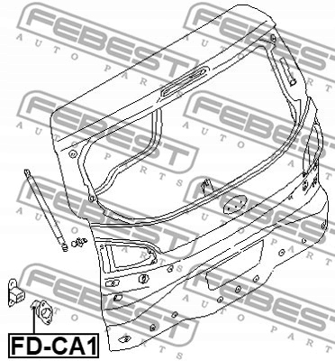 ODBÓJ KLAPY TYŁ L do FORD Focus Galaxy S-MAX Strona zabudowy tył