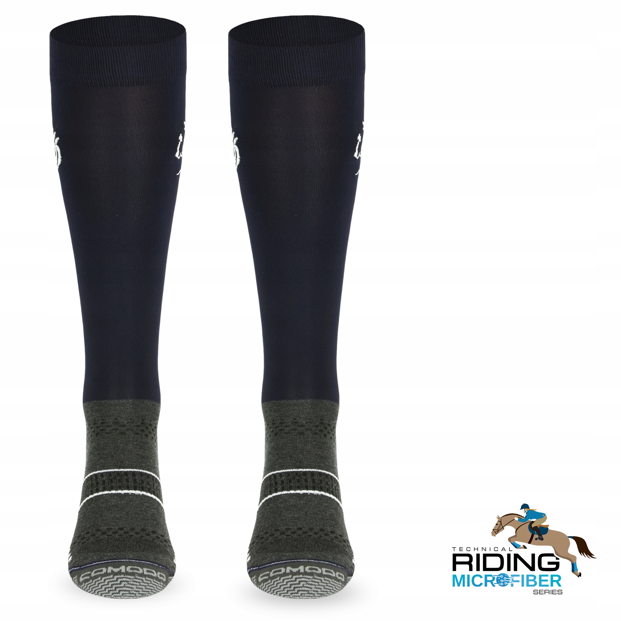 Eleganckie podkolanówki jeździeckie 45% mikrofibra Marka Comodo