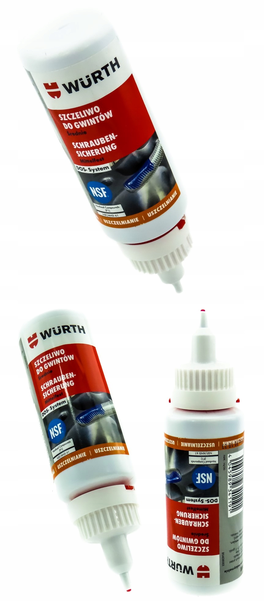 

Wurth Szczeliwo Do Gwintów Śrub Średnie Klej 50ML