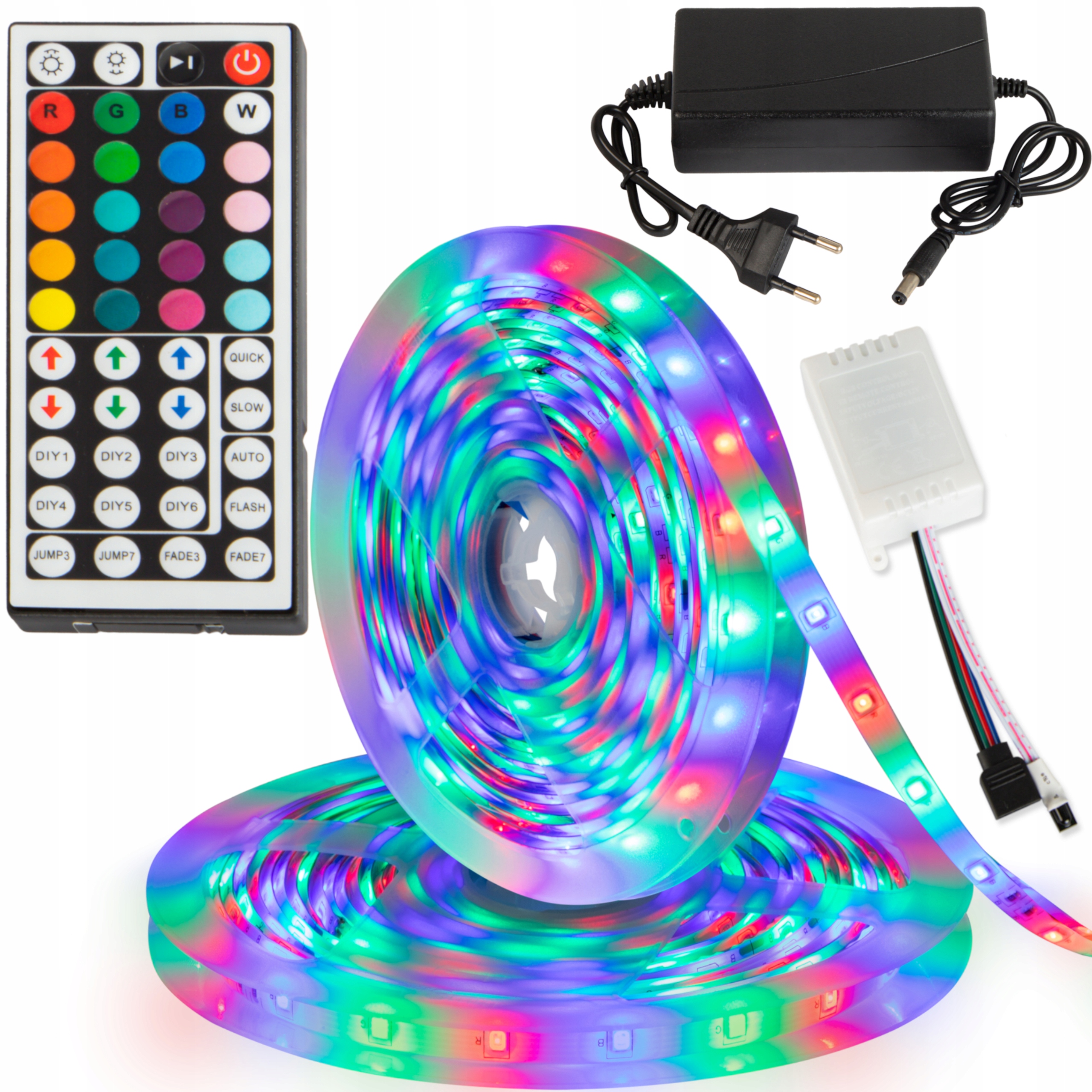 

Taśma Led 5M/300 Rgb 5050 IP65 Sterownik Pilot