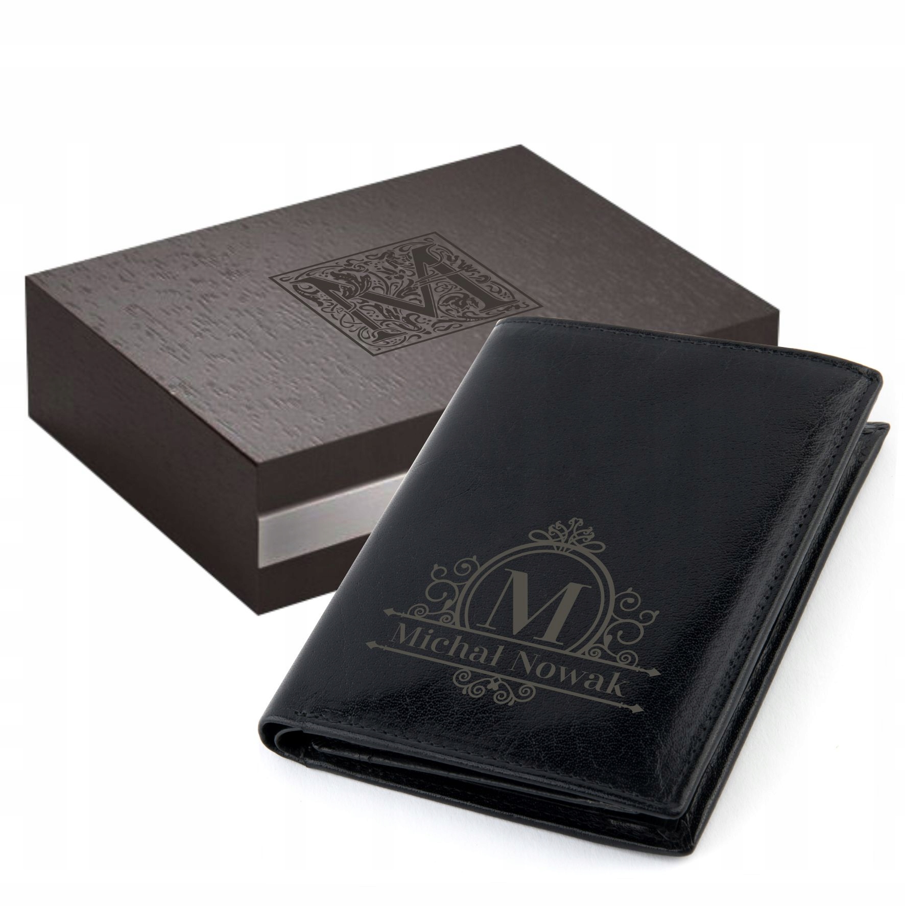 Kožená Peněženka V Krabičce Gravírovaný Dárek K Vánocům Pro Tátu Dědečka Manžela