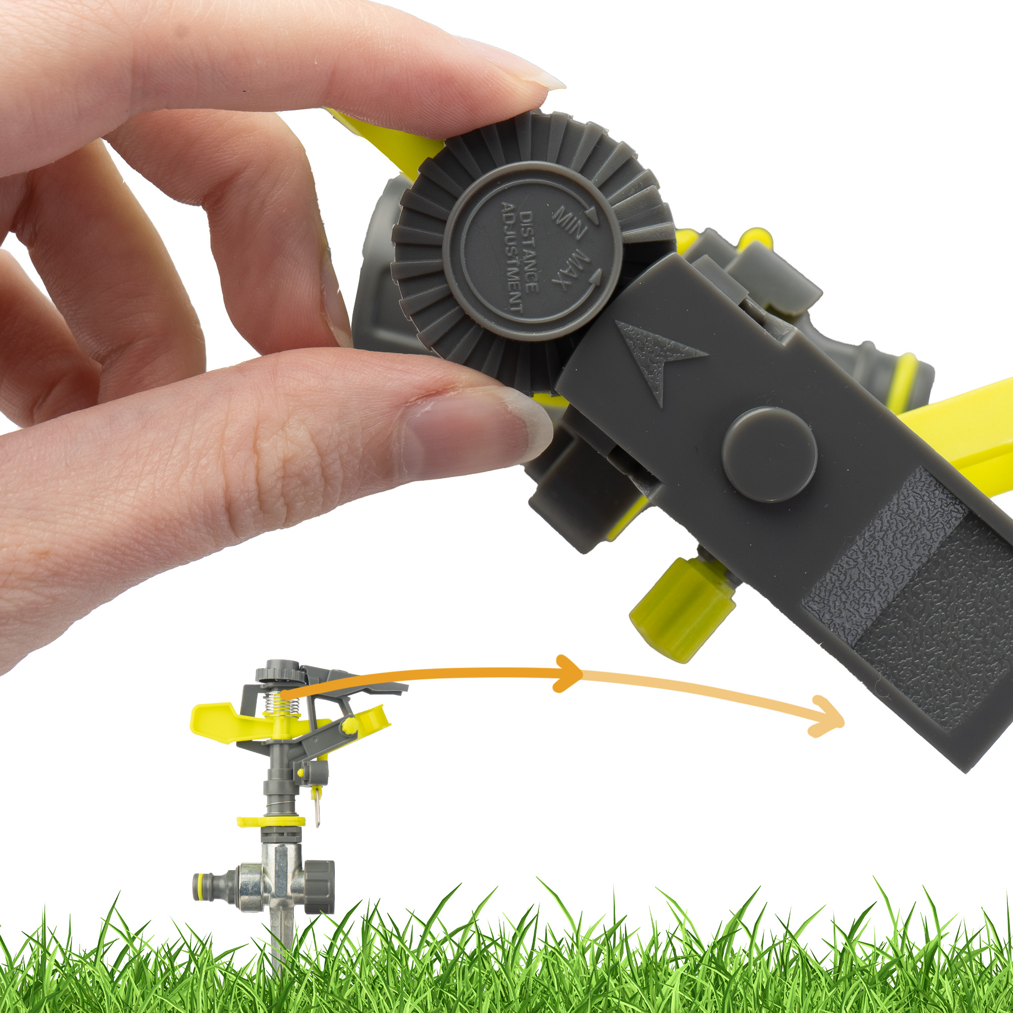 ZRASZACZ OGRODOWY PULSACYJNY METALOWY PODLEWANIA Marka Vergionic