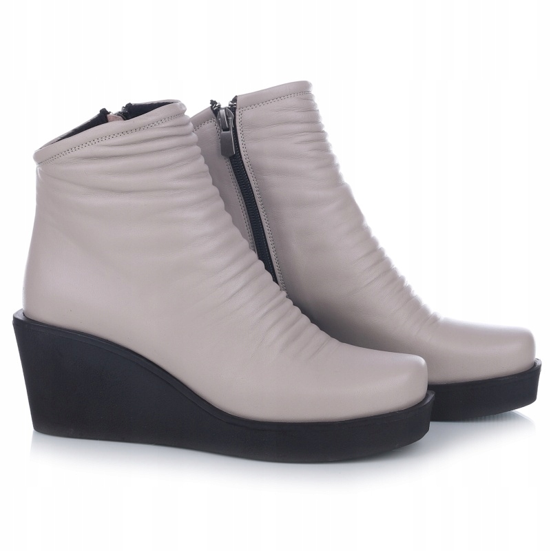 Dámské kotníkové boty Bombonella 14T 017-F5213 B7 béžové Kůže Vel. 40