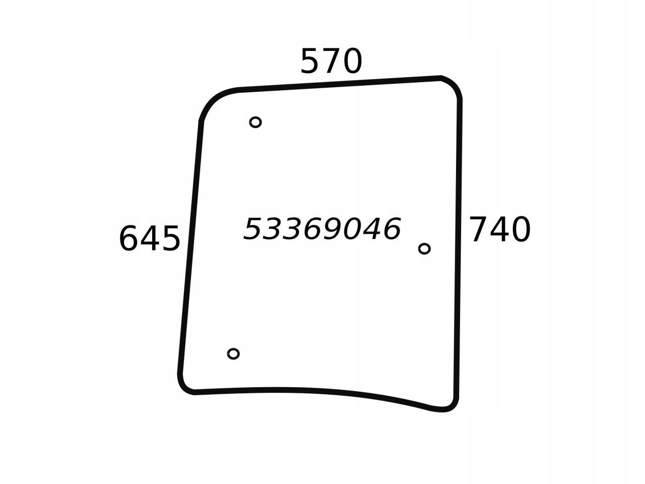 SZYBA BOCZNA PRAWA ZETOR PROXIMA FORTERR 53369046