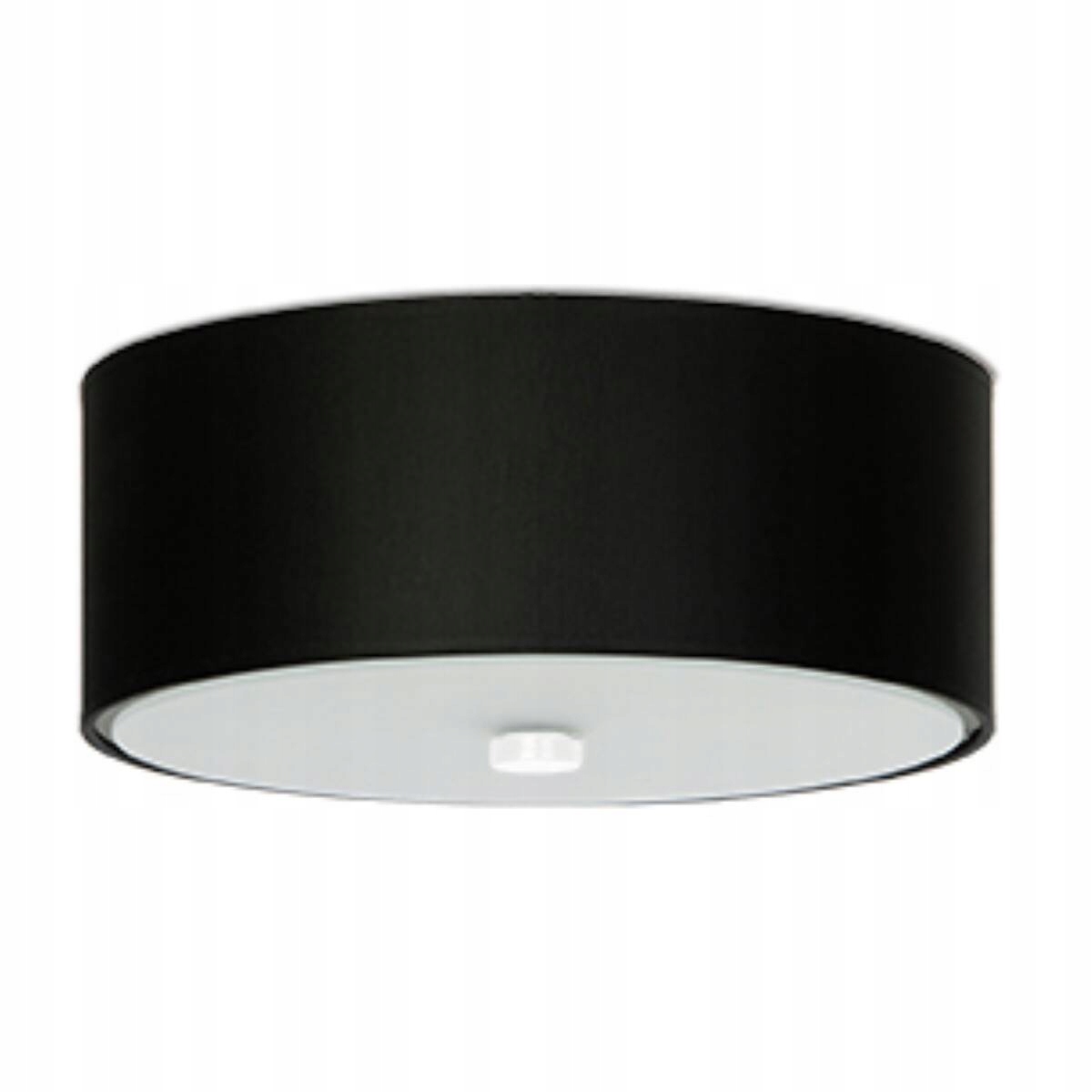 Sollux Stropná lampa stropné svietidlo moderná čierna okrúhla 30 cm