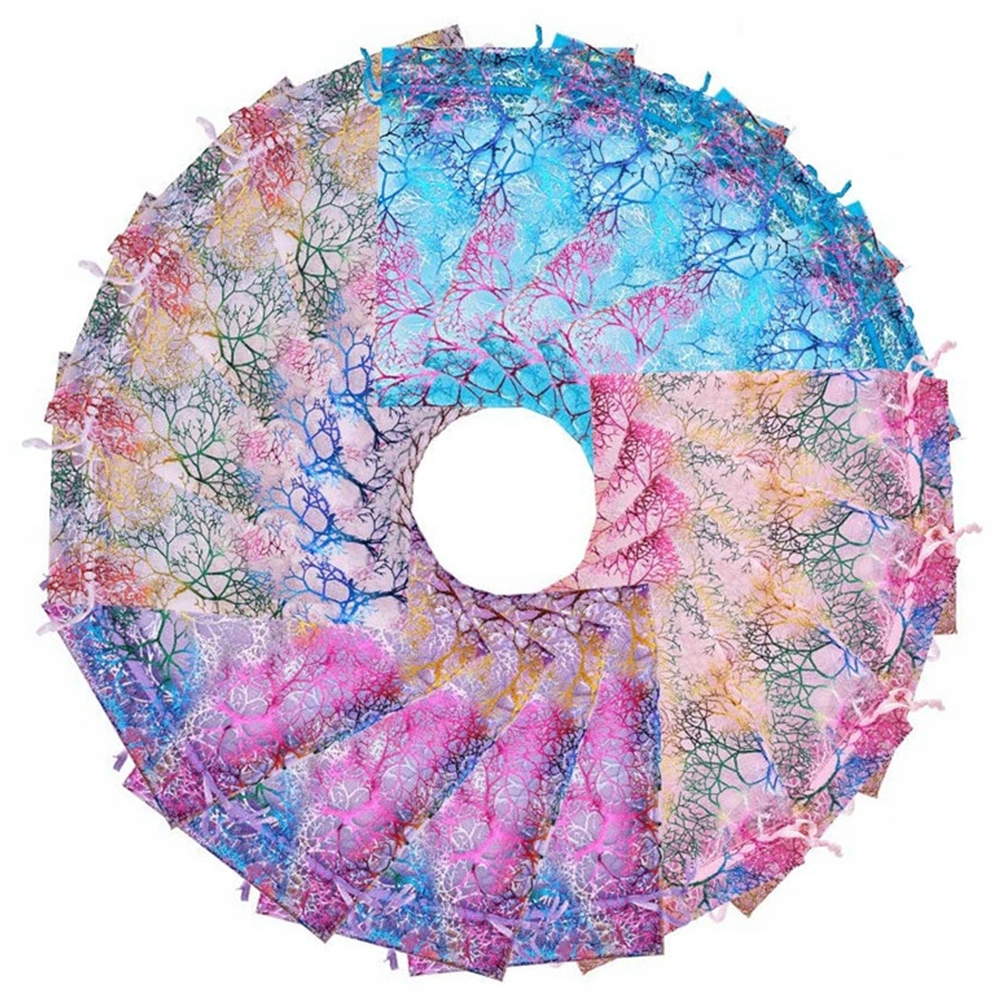 WORECZKI Z ORGANZY TORBY NA BIŻUTERIĘ 100 SZT