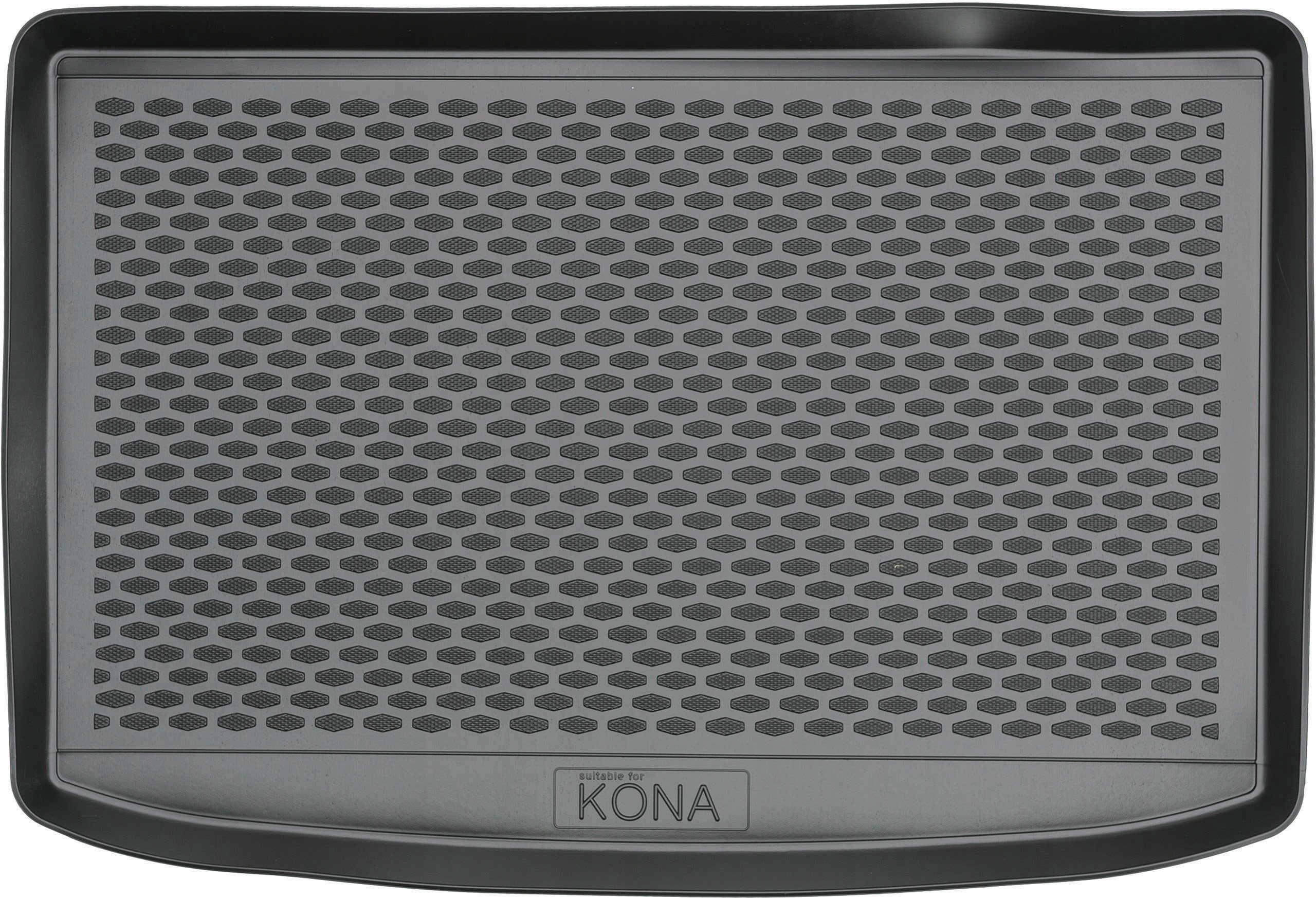 Hyundai Kona / Kona Electric 2018- Dywaniki gumowe + mata bagażnika Kolor czarny