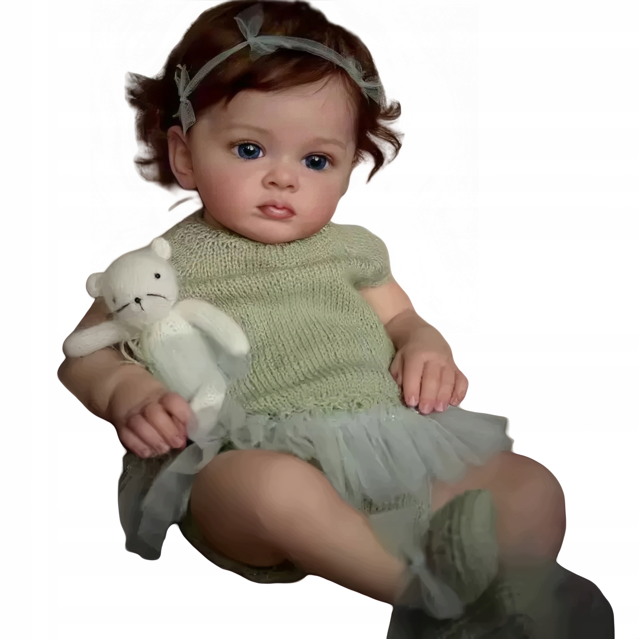 Lalka jak żywa Reborn Cutie realistycznych silikonowych dla niemowląt 55cm