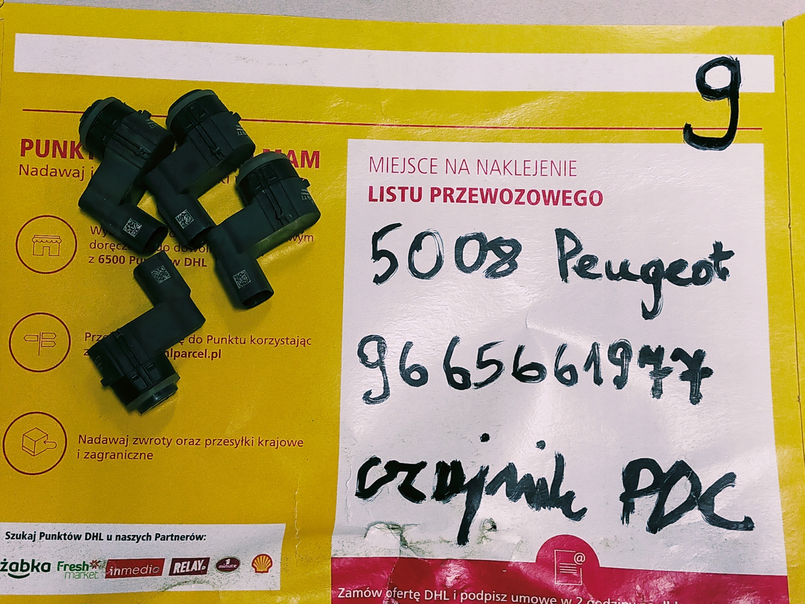 PEUGEOT 5008 SENSOR PARKEN PDC 9665661977