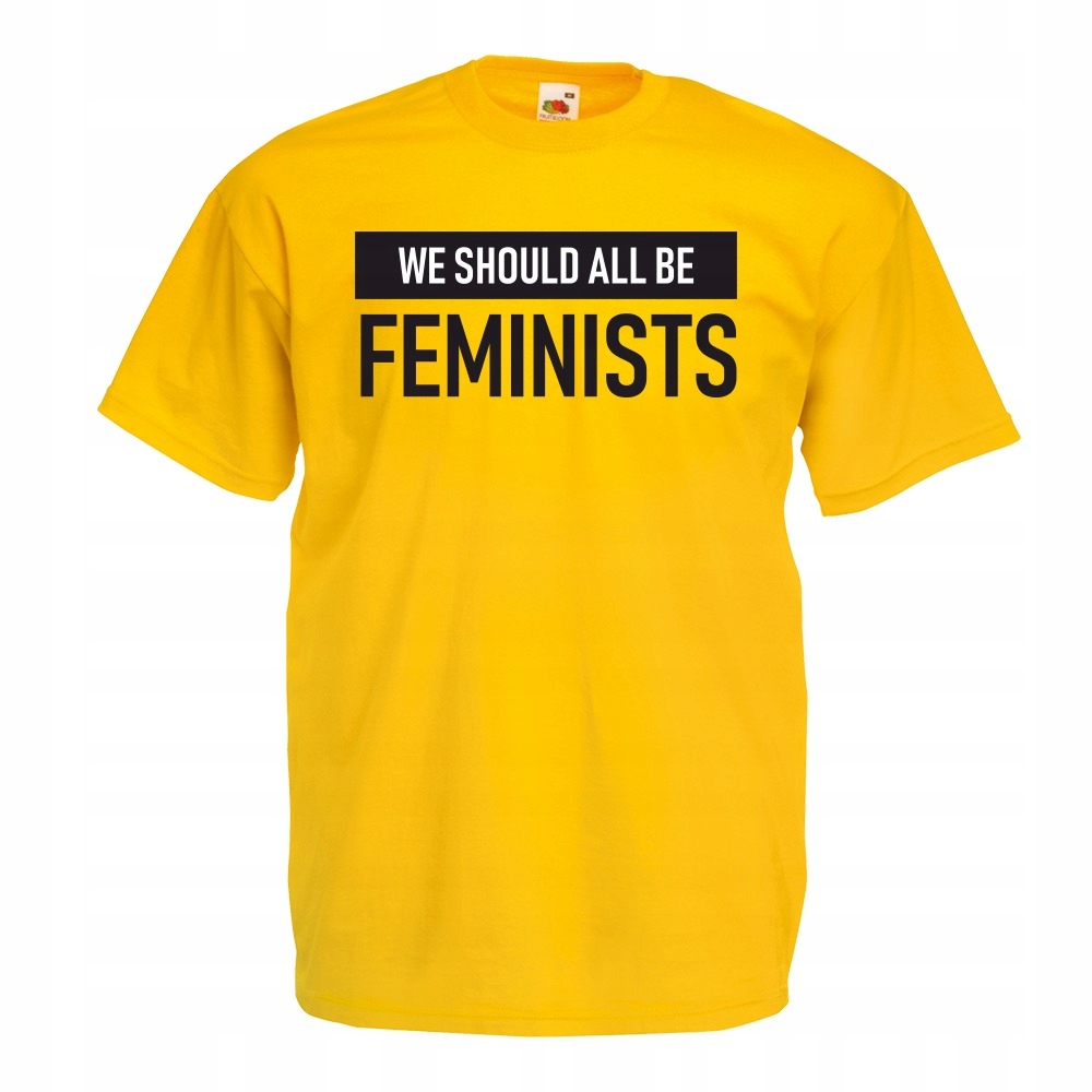 

Koszulka feminizm feministka gril M żółta