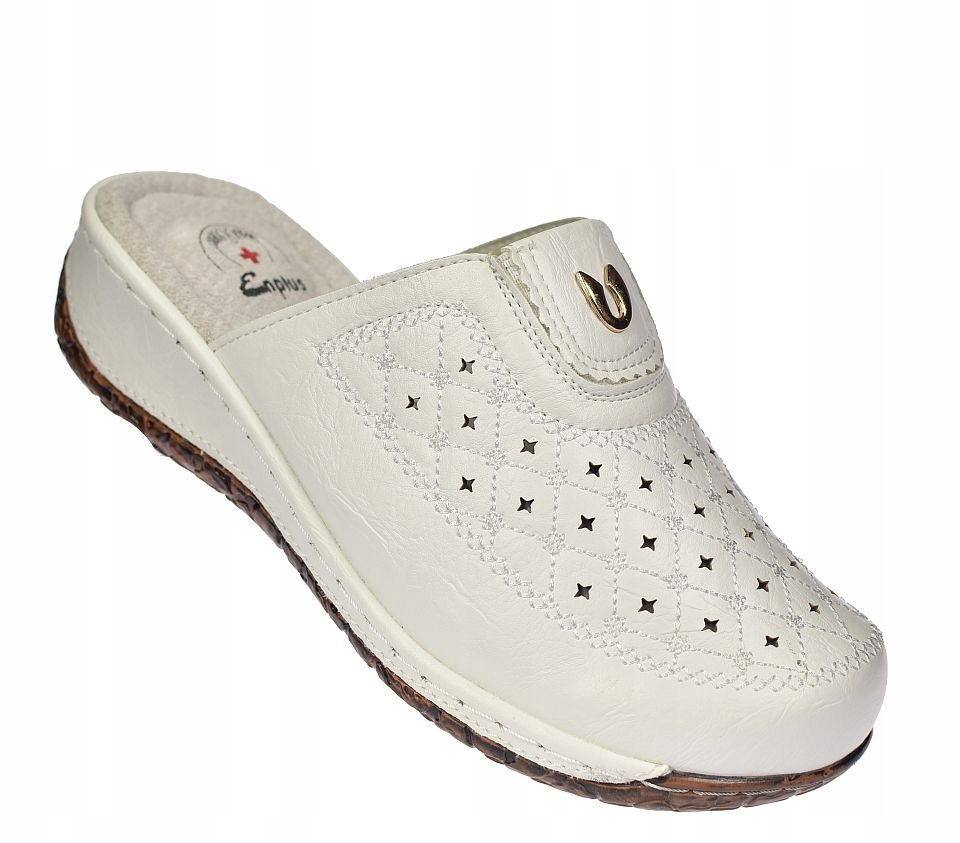 Nazouváky s koženým podpatkem, vložka Enplus JL395wt, velikost vel.