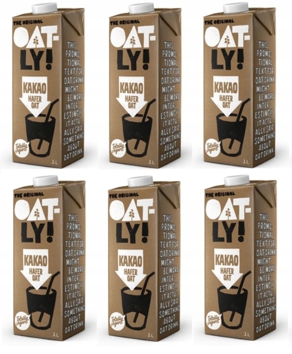 6x 1L Oatly napój owsiany kakaowy Zgrzewka