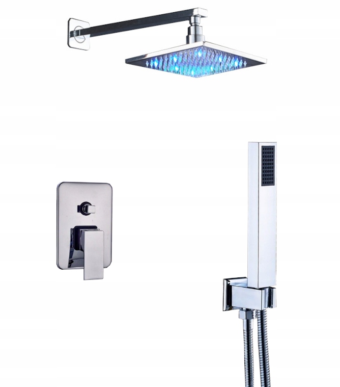 Podomietkový Set Dažďová Sprcha 20 CM Led Chróm