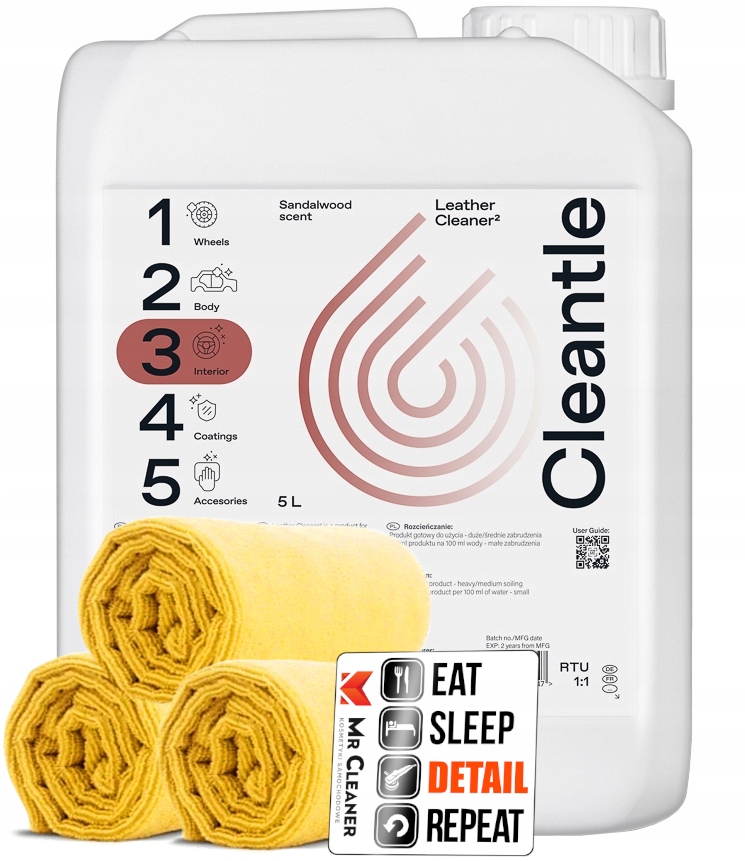 Cleantle Leather Cleaner для очистки кожи 5L