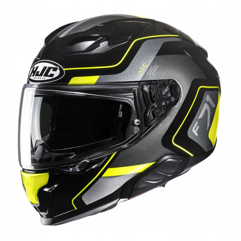Integrálna Motocyklová Prilba Hjc F71 Arcan MC3H Čierna Fluo Žltá M