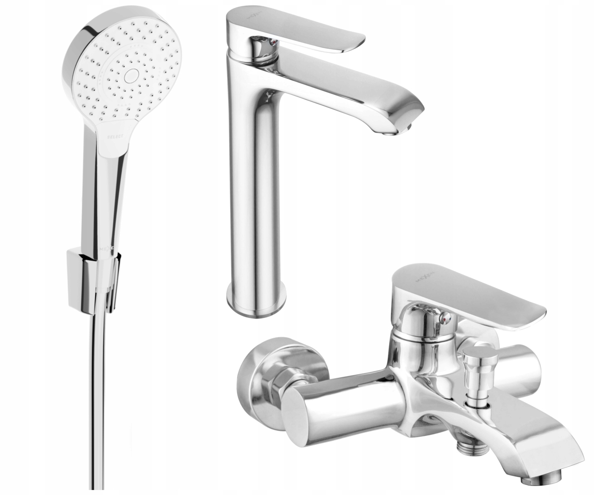 Vaňová súprava Mexen Pecos R05, Chrómová, Mosadz, Nástenná Montáž