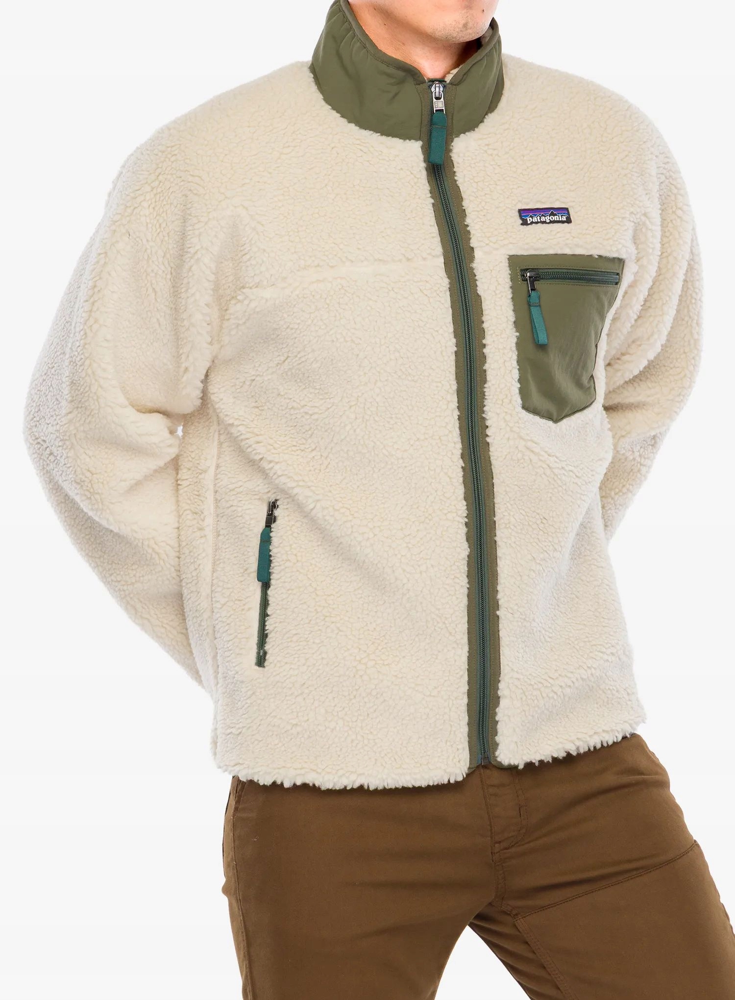 Fleecová bunda Patagonia Classic Retro-X Jacket dark natural/green S
