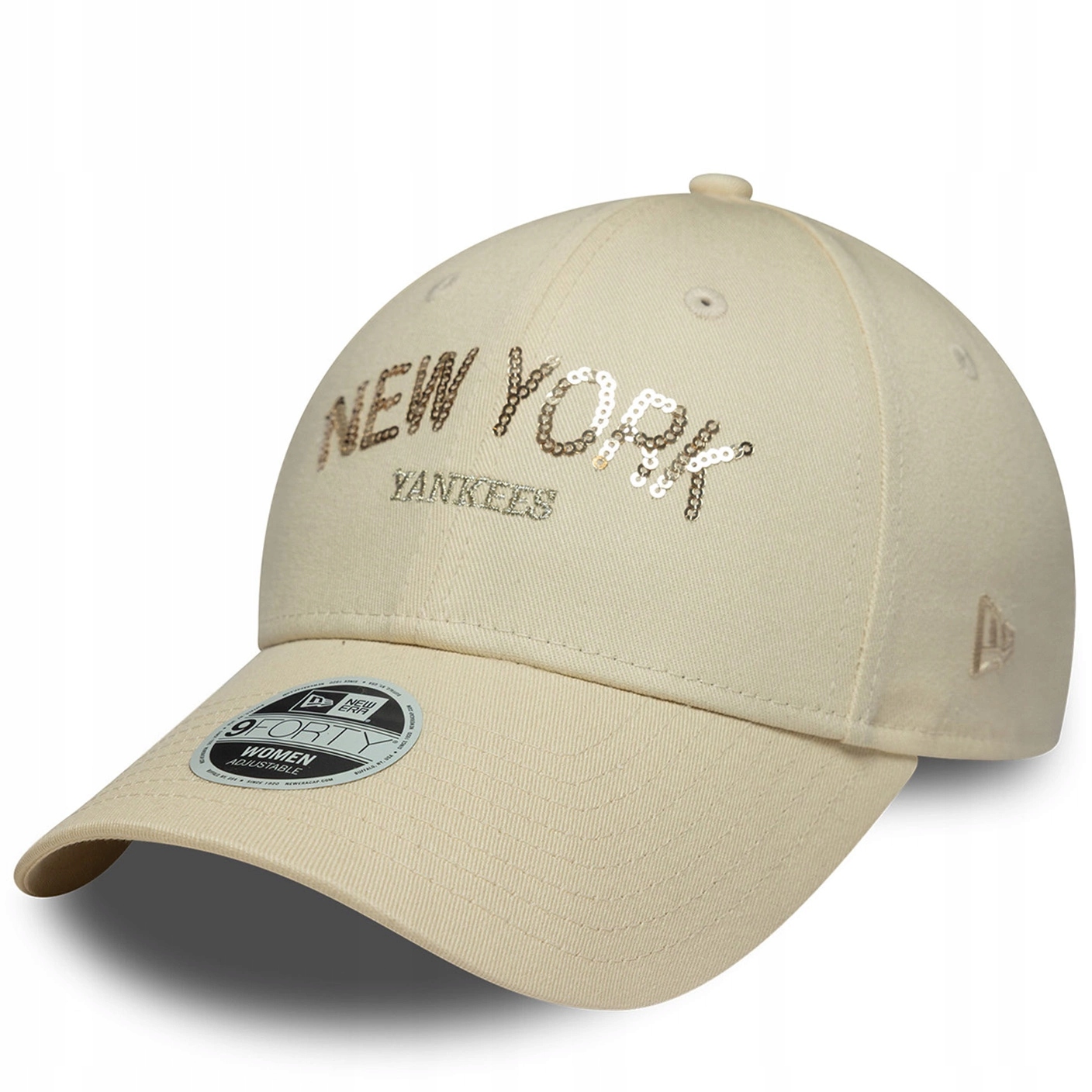 Kšiltovka New Era Ny New York yankees mlb hologram béžová