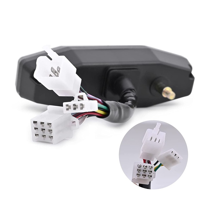 PRĘDKOŚCIOMIERZ DO MOTOCYKLOWY LCD MINI Dopasowanie do pojazdu produkt uniwersalny