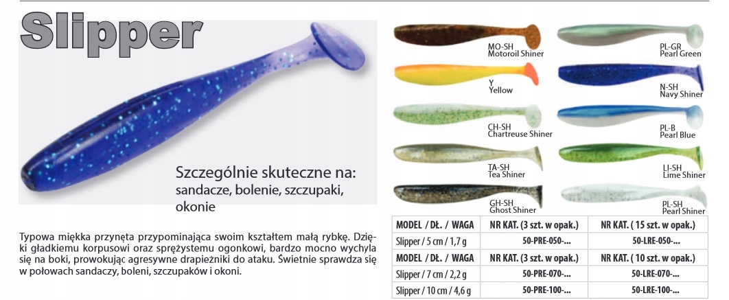 Robinson Guma Slipper 7cm GH-SH Rodzaj ripper