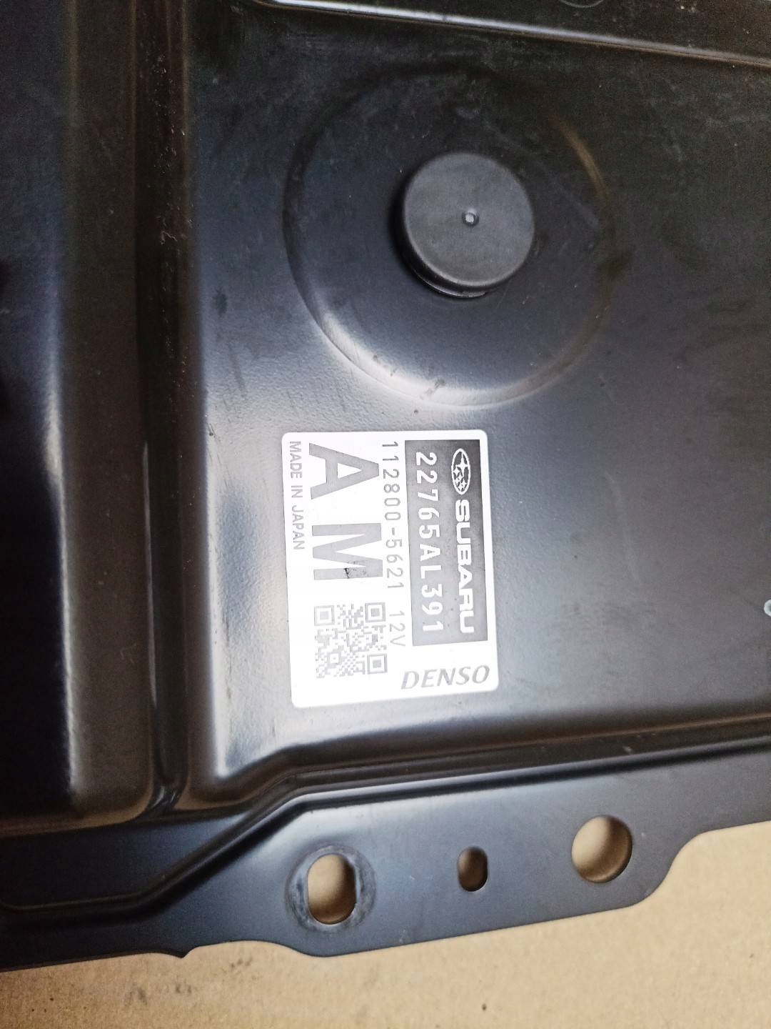 control unit of the engine Subaru Forester 4 2nd facelift 2018 22765AL391