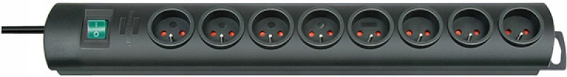 Prodlužovací kabel Zásuvková Lišta 8 zásuvek Kabel 2 m