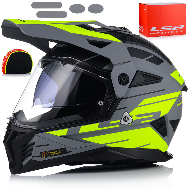 Motocyklová Prilba LS2 MX702 Pioneer Enduro Cross Quad Atv Sklo Clona