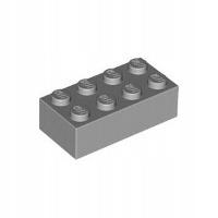 

Lego Klocek 2x4 3001 4211385 LBGray 1szt New