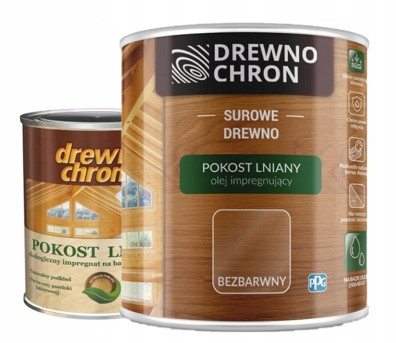 Drewnochron Pokost Lniany Olej Impregnujący 5L Bezbarwny