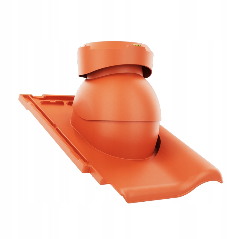 Krbový kanalizační ventilátor fi110 střešní krytina Alegra 9 Červená