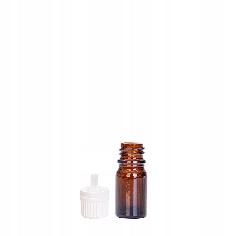 

Szklana butelka 5 ml brązowa z kroplomierzem B