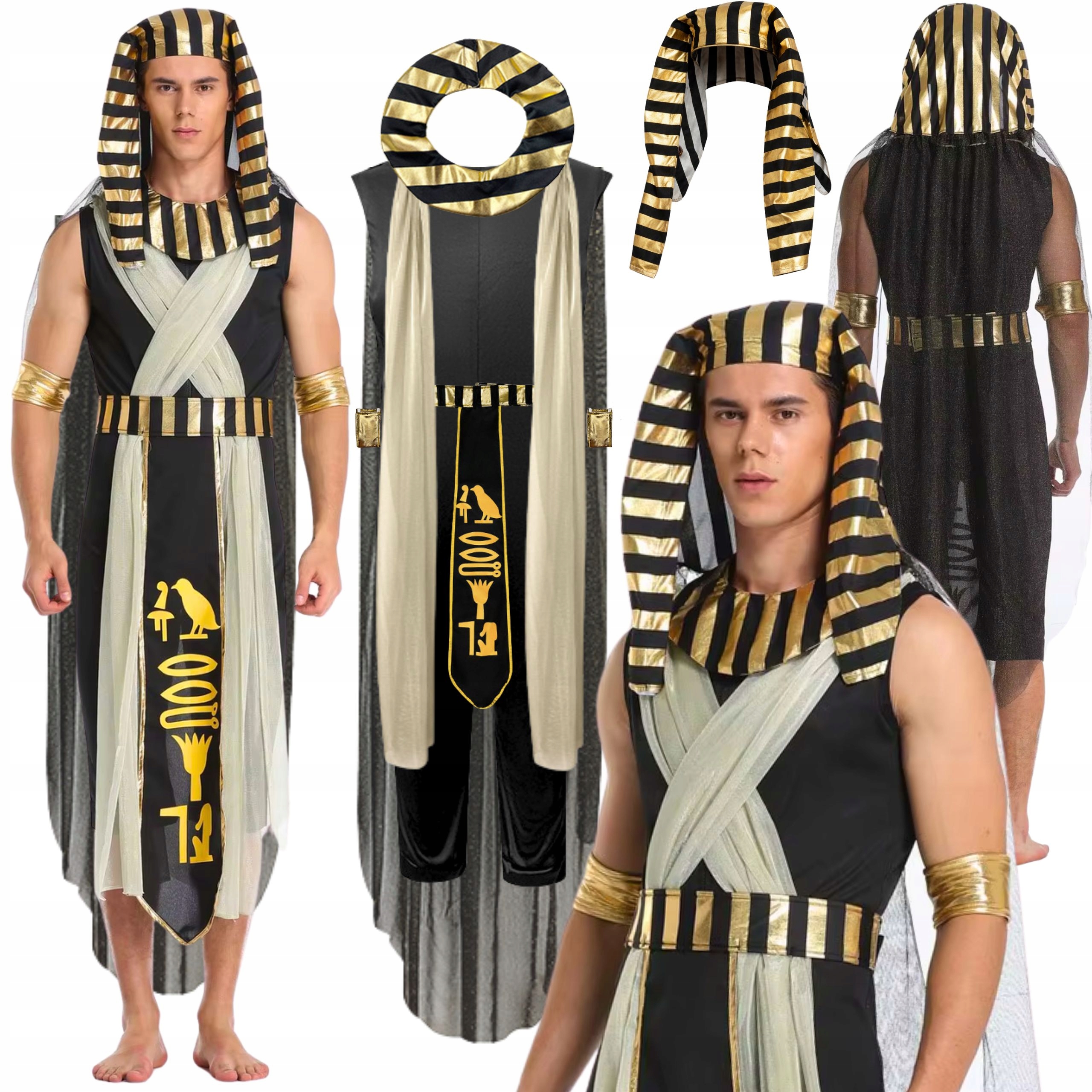 Kostým Egyptský Princ Převlek Faraona Faraon M L 170 176 CM