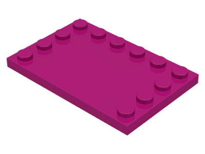 

Lego Płytka płaska 4x6 magnta 6180