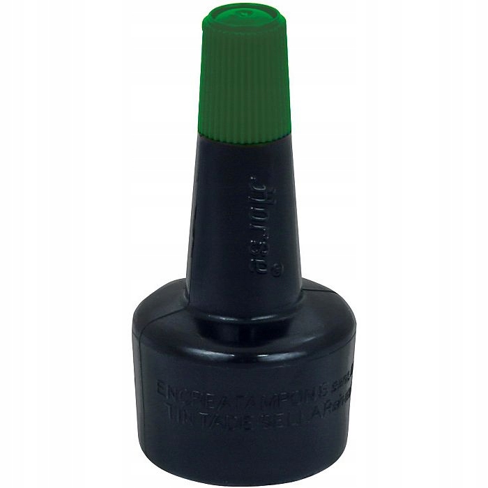Tusz do stempli pieczątek 28 ml zielony